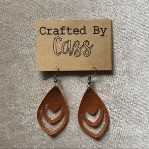Faux Leather Earrings